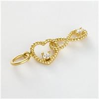 Revere Yellow Gold Plated 925 Sterling Silver Heart and Infinity Charm