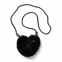 Flitzy Heart Shaped Faux Fur Bag