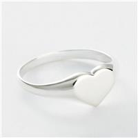 Revere Kids Sterling Silver Heart Ring - Large