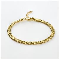 Revere Gold Plated 925 Sterling Silver Flat Fancy Bracelet
