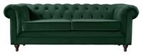 Habitat Chesterfield Velvet 3 Seater Sofa - Green