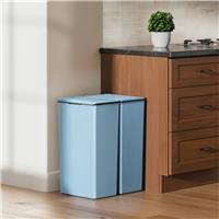 EKO Morandi 80 Litre Touch Top Recycling Bin - Blue