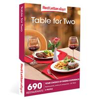 Red Letter Days Table For Two Gift Experience
