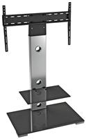 AVF Column Mount Up to 65 Inch TV Stand - Silver