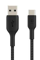 Belkin Braided USB-C to USB-A 2m Cable - Black