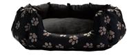 Paw Print Oval Pet Bed - Medium