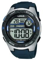 Lorus Men's Blue Silicone Strap Watch