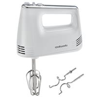 Cookworks Electric Hand Mixer with Storage - White