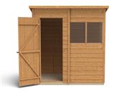 Forest Garden Overlap Pressure Treated Pent Shed - 6 x 4ft