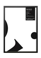 "Habitat Dark Birch Black Wooden Picture Frame - 20x28"""