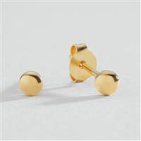 Revere 9ct Gold Plated Stud Earrings