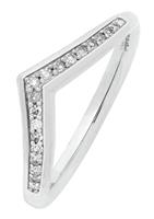 Revere 9ct White Gold 0.10ct Diamond Wedding Ring - T