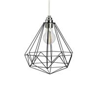 Argos Home Kanso Black Wire Easy Fit Pendant Shade - 25cm