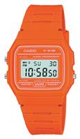 Casio Ladies Orange Resin Strap Watch