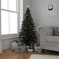 Habitat 5ft Fibre Optic Warm White Star Christmas Tree