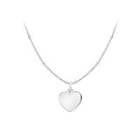 Revere Sterling Silver Personalised Heart Pendant Necklace