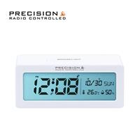 Precision Radio Controlled Alarm Clock - White