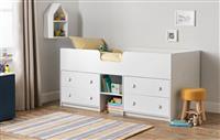 Habitat Jackson Storage Mid Sleeper Bed - White