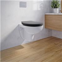 Bemis Hudson Moulded Wood Soft Close Toilet Seat - Matt Black