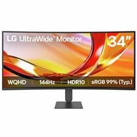 LG UltraWide U6 34 Inch 144Hz WQHD HDR10 Monitor