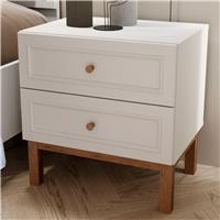 Furniture To Go Wensley 2 Drawer Bedside Table - Grey and Oak