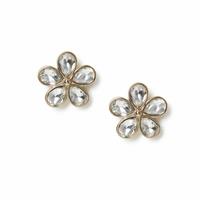 Freedom Crystal Flower Stud Earrings