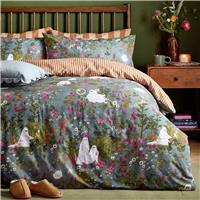 furn Bootanical Forest Grey Bedding Set - King size