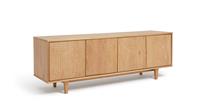 Habitat Grooved Storage 4 Door Sideboard - Pine