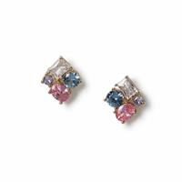 Freedom Multi Colour Crystal Stud Earrings