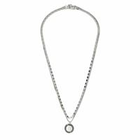 Uncommon Souls Silver Tone Coin Pendant Layered Necklace