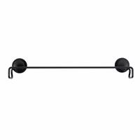 Stick n Lock Wall Mounted Towel Rail - Black