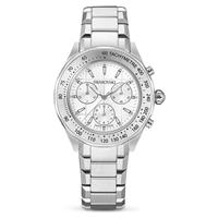 Swarovski White Dial Stainless Steel Bracelet Watch
