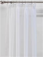 Argos Home Sheer Unlined Voile Curtains Panel - White