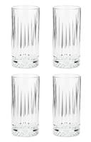 Habitat Pressed Set of 4 Hi Ball Glasses