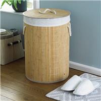 Country Club 55L Natural Bamboo Laundry Basket