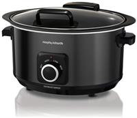 Morphy Richards 6.5L Hinged Lid Slow Cooker - Black