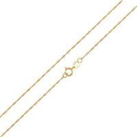 Revere 9ct Gold Twist Curb Chain 18 Inch Necklace