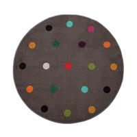 Habitat Spot Circle Cut Pile Rug - 100x100cm - Multicoloured