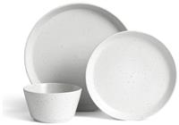 Habitat Addison 12 Piece Stoneware Dinner Set - White