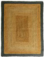 Habitat Border Braided Natural Jute Flatweave Rug -120x160cm