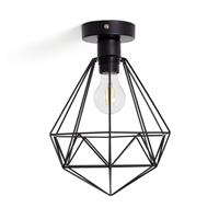 Argos Home Kanso Flush to Ceiling Light - Matt Black