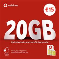 Vodafone 70GB Pay As You Go SIM Card