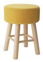 Habitat Sophie Small Fabric Stool - Yellow