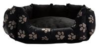 Paw Print Oval Pet Bed - Small