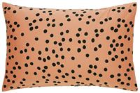 Habitat Penny Cotton Standard Pillowcase Pair - Black & Pink