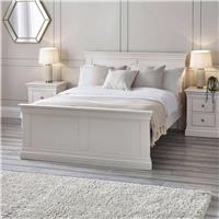 Julian Bowen Clermont Kingsize Solid Pine Bedframe - White