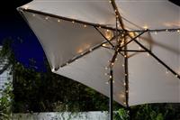 Garden by Sainsbury's Warm White Parasol Solar String Lights