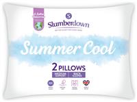 Slumberdown Summer Cool Medium Support Pillow - 2 Pack