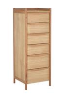 Habitat Derwent 6 Drawer Tallboy - Oak
