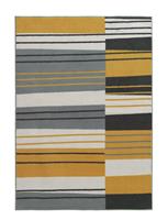 Habitat Abstract Rug - 120x170cm - Mustard